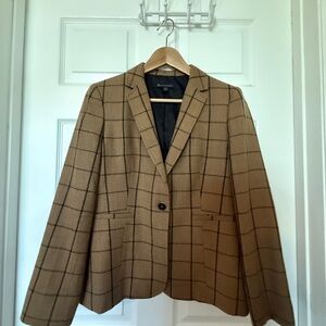 Brooks Brothers Brown Checkered Blazer